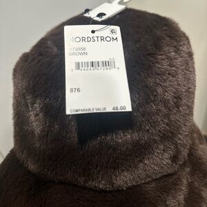 Nordstrom Dark Brown Faux Fur Accessory